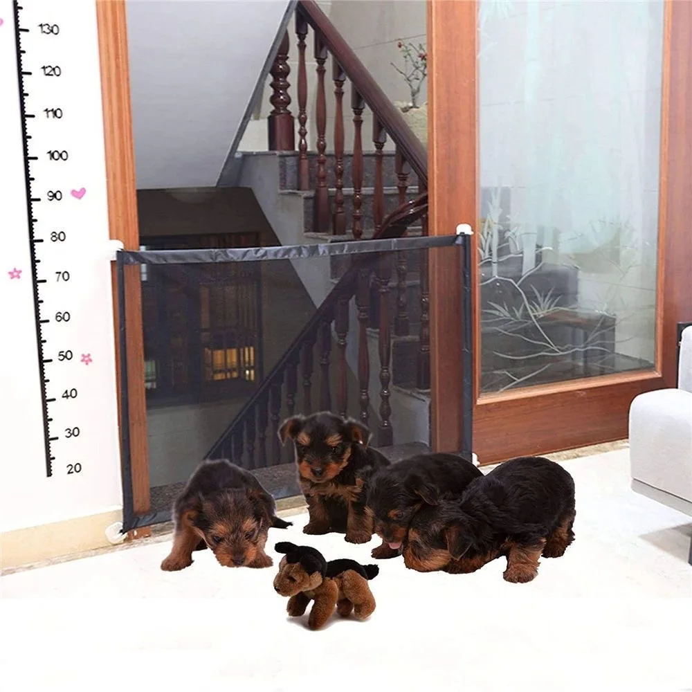 Pet dog enclosure Portable folding divider net 1pc 180x72cm home punch-free barrier safety net