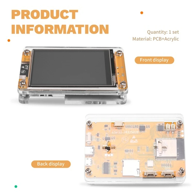 휴대용 ESP32 마로더 개발 보드 1.7.2 펌웨어 2.8인치 240x320 스마트 디스플레이 CYD 마로더 2432r028-A86Z
