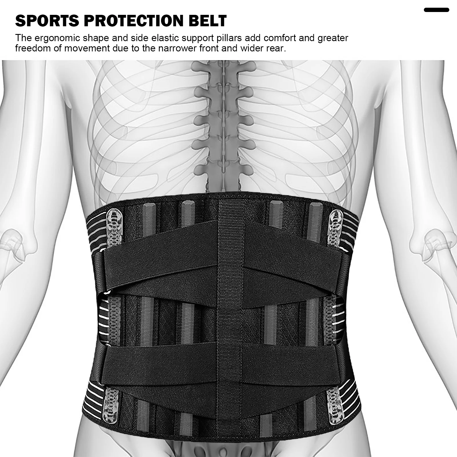 Orthopedic Waist Belt Corset Back Support Brace Men Waist Support