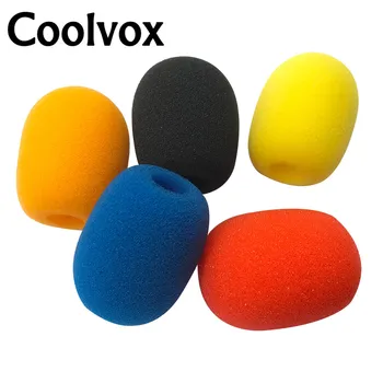 컨퍼런스 마이크 앞유리 폼 스폰지 커버, 녹음 스튜디오 장비, 내경: 1.3cm x 3.6cm (약 0.5 인치 x 1.4 인치), 5 개