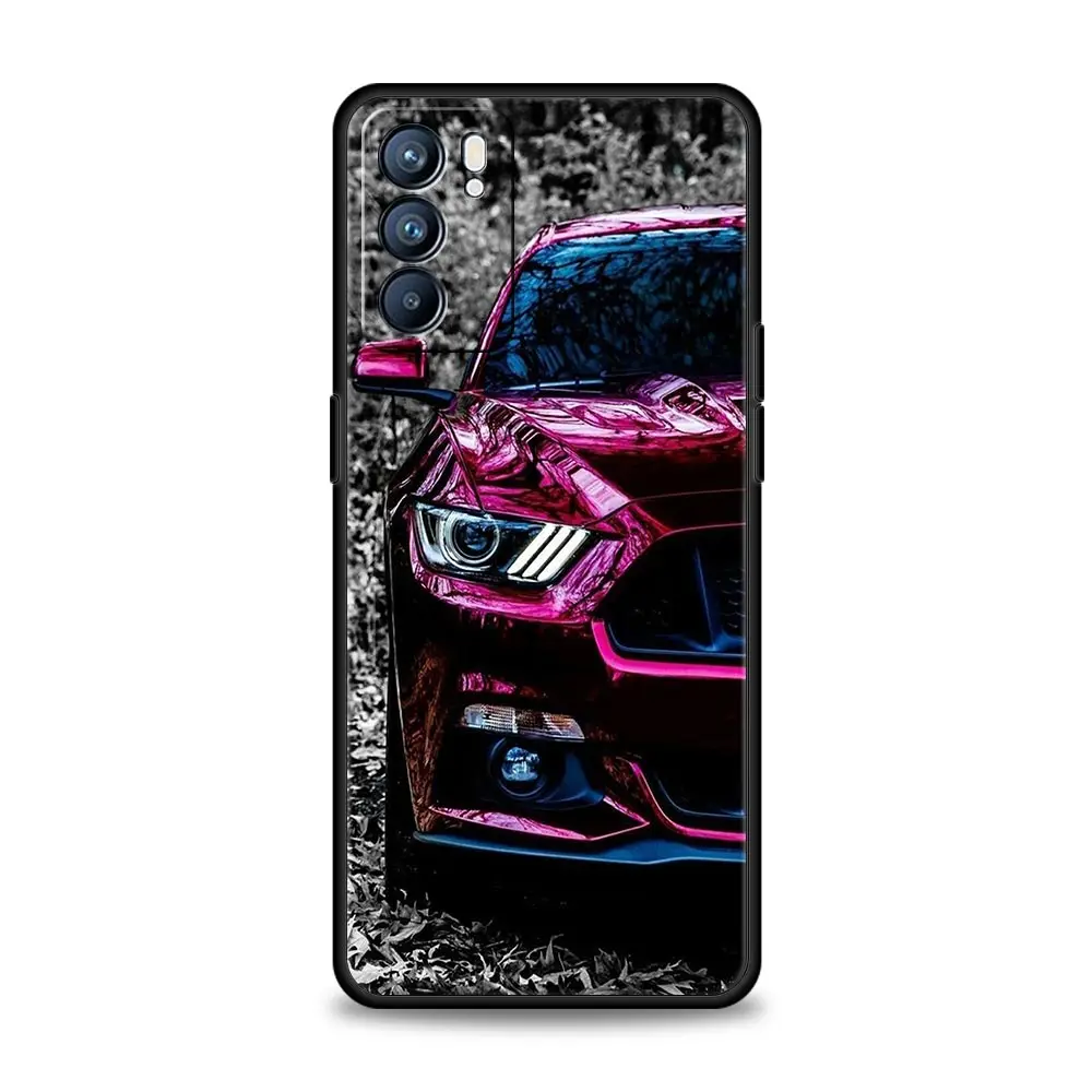Luxury Sport Car Design Soft Phone Case for Oppo - Sleek and Stylish Protection