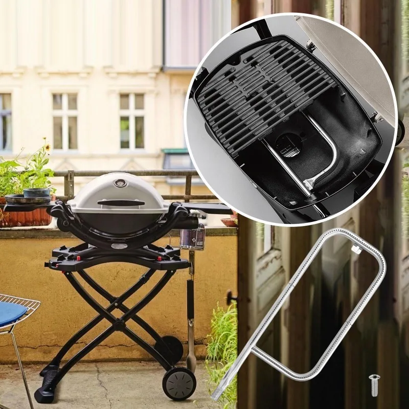 

Multi-Purpose Grilling Tool Stable Grills Accessories Stainless Steel Webers Grills Burner-Tube for Q1000 Q1200 BBQ Equipment