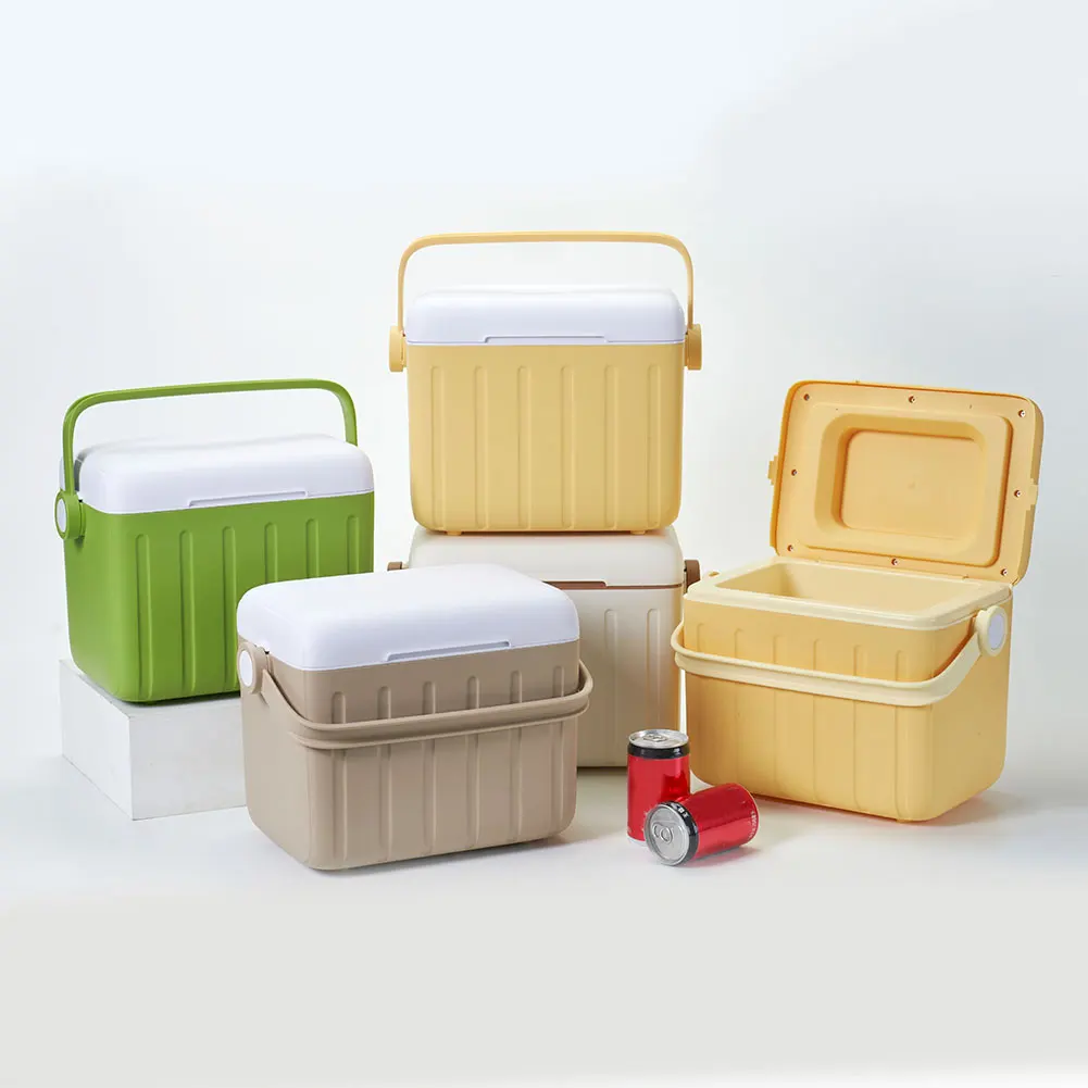 6L Camping Cooler Box Multipurpose Portable Ice Bucket for Camping Picnic Beach Drink Beverage Fishing