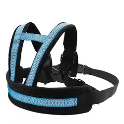 Universal Motorcycle Safety Belt for Kids - Breathable, Adjustable, and Reflective Design (Light blue)