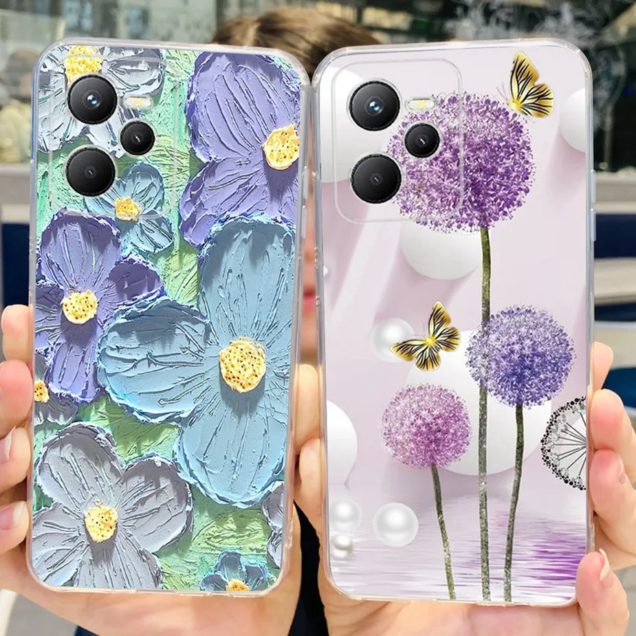 Stylish Painted Soft Slim Phone Case - Elegant Protective Cover with Bumper Design
