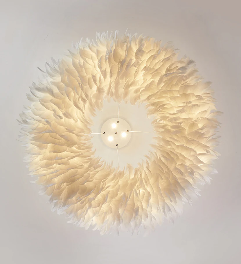 Nordic Goose Feather LED Chandelier - Image 7