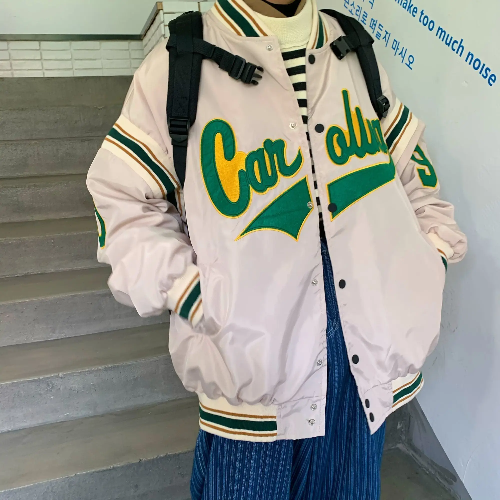 

American Retro Baseball Uniform Dad Y2K Jacket Female Harajuku Denim Jacket Street Trend Fashion Hip-hop Loose Top 2023 Ins New