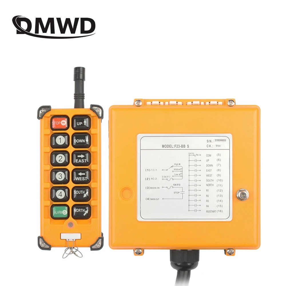 

F23-BB 1 Receiver+1 Transmitters Industrial Wireless Radio Remote Controller Switch Speed Control Hoist Crane Lift Crane