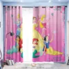 Curtain Princess Cartoon 3D Print Bedroom Living Room Window Blackout Partition Style Home Decoration 1