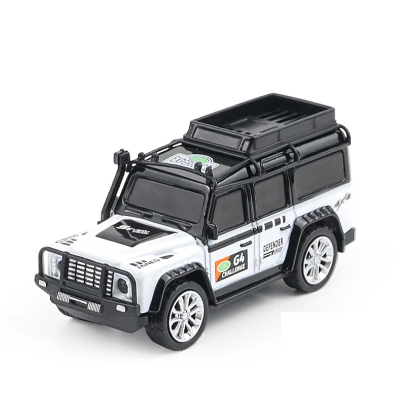 Mini Alloy RC Car with Lights - Portable, 60-Minute Playtime, Perfect Gift