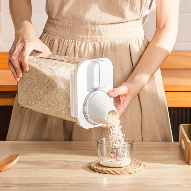 Food storage containers measuring cup moisture-proof powder cereal detergent plastic airtight kitchen storage box storage jar storage tank storage can cereal box herb storage container honey storage container medicine storage container household storage sets storage sets