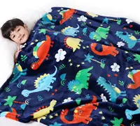 Dinosaur Hot Cartoon Blanket Flannel Bed Sofa Travel Camping Super Soft Cozy Plush Blankets Print animal Blanket for All Seasons 1