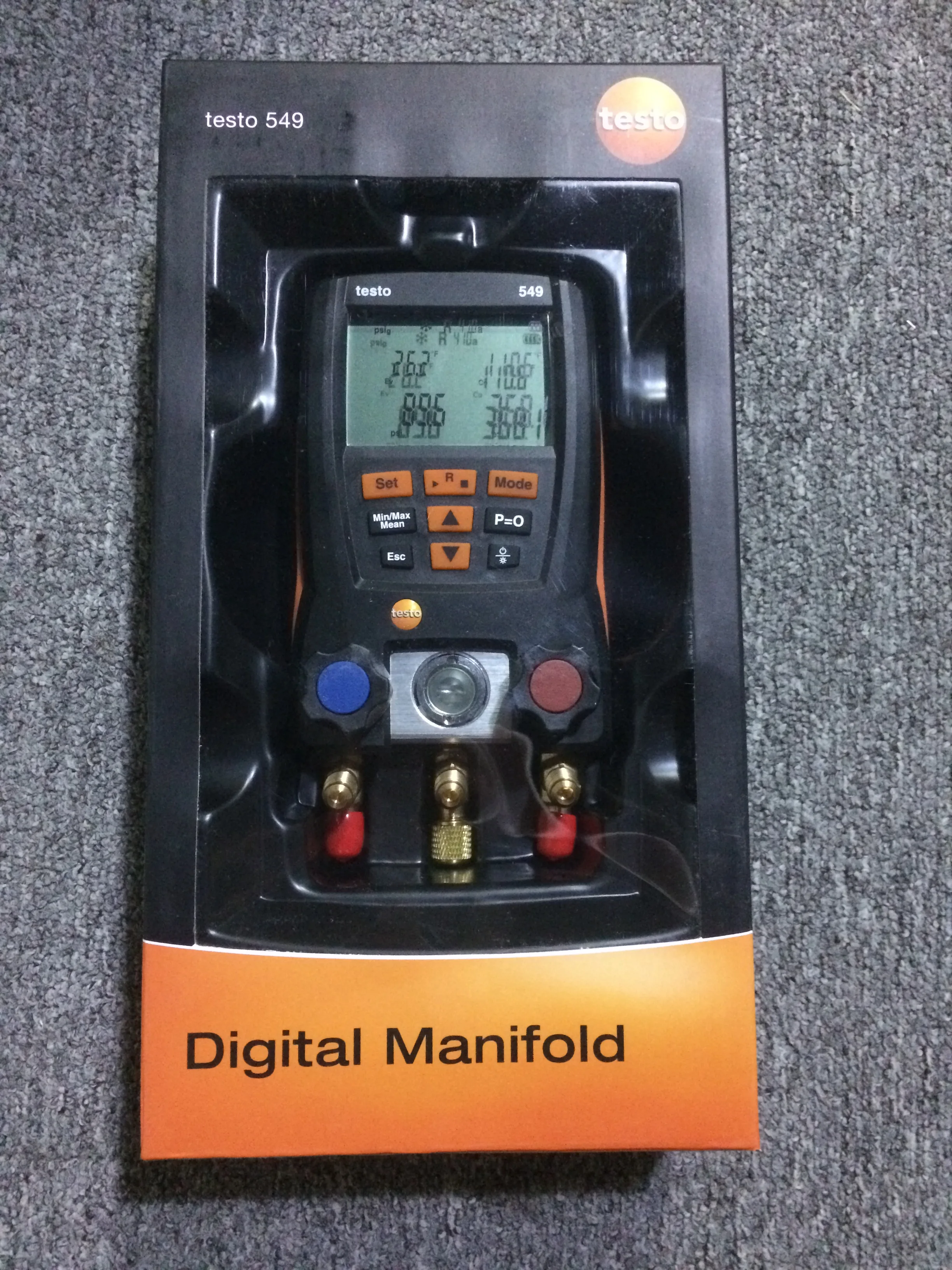 Testo 549 Manometri Digitali A Pressione 0560 0550 Con 60 Refrigeranti Di Corrente