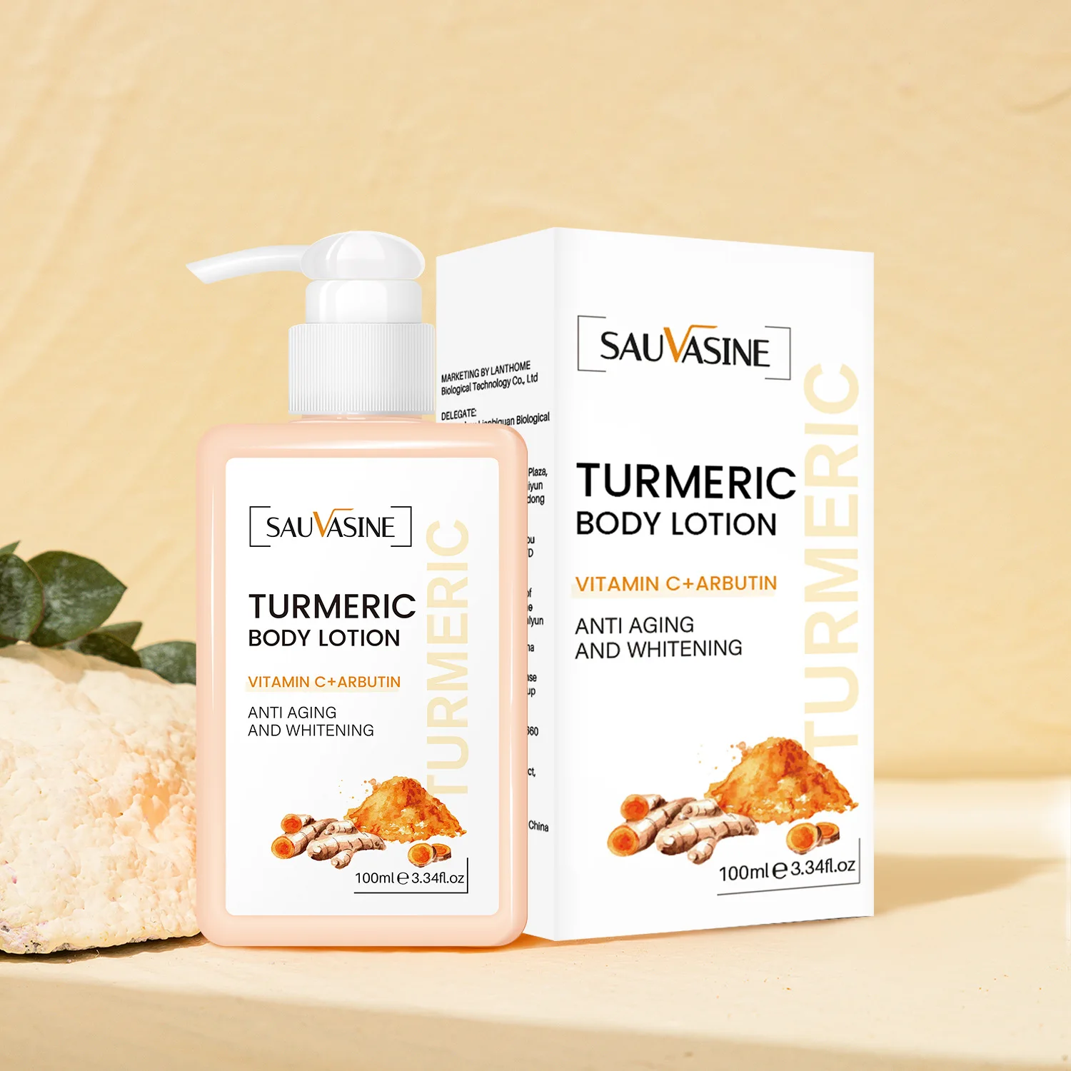 100ml Turmeric Brightening Body Lotion Mild and Radiant Skin, Whitening and MoisturingThe Body 2