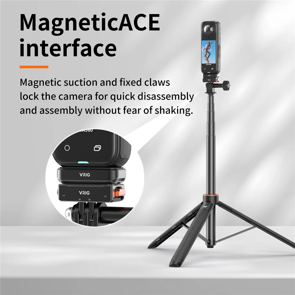 Adaptateur Arca-Swiss 1/4 Pouce – Pour Insta360, GoPro, DJI Pocket – Support Trépied Universel - 7