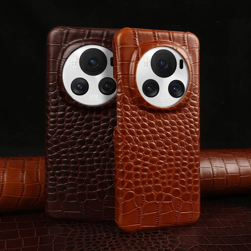 Premium Genuine Leather Phone Case - Elegant Cowhide Back Cover