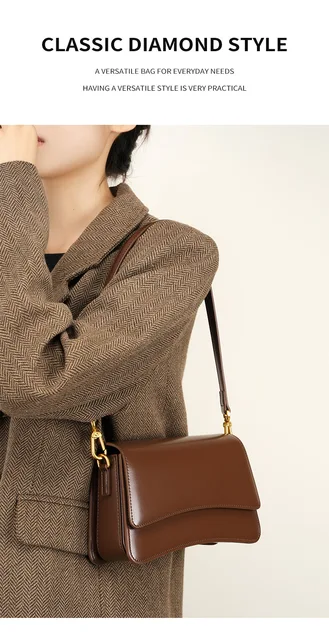 Underarm Cowhide Genuine Leather Handbags Women Vintage Shoulder Bag Female Luxury Bags Womens High Quality 2025 2