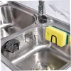 1 Pieces Sponges Holder Kitchen Drain Stainless Steel Rack Self Adhesive Storage Holder Wall Hook Kitchen Tool Wholesale 5