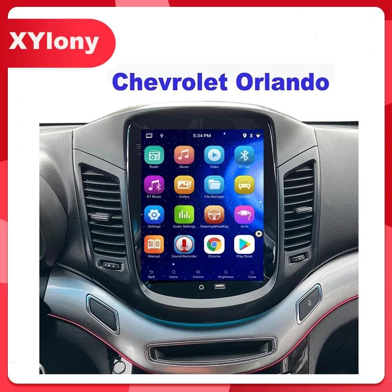 MOTOS Tappetini Auto Velour Premium Per Chevrolet Orlando I (2010-2018, 7 Posti) – Bianco, Antiscivolo, Spessi 10mm