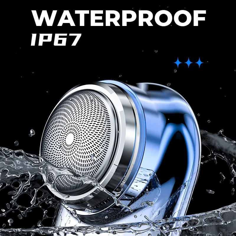 Handheld Mini Portable IPX7 Waterproof Type C Charging Electric Men`s Shaver Razor Professional
