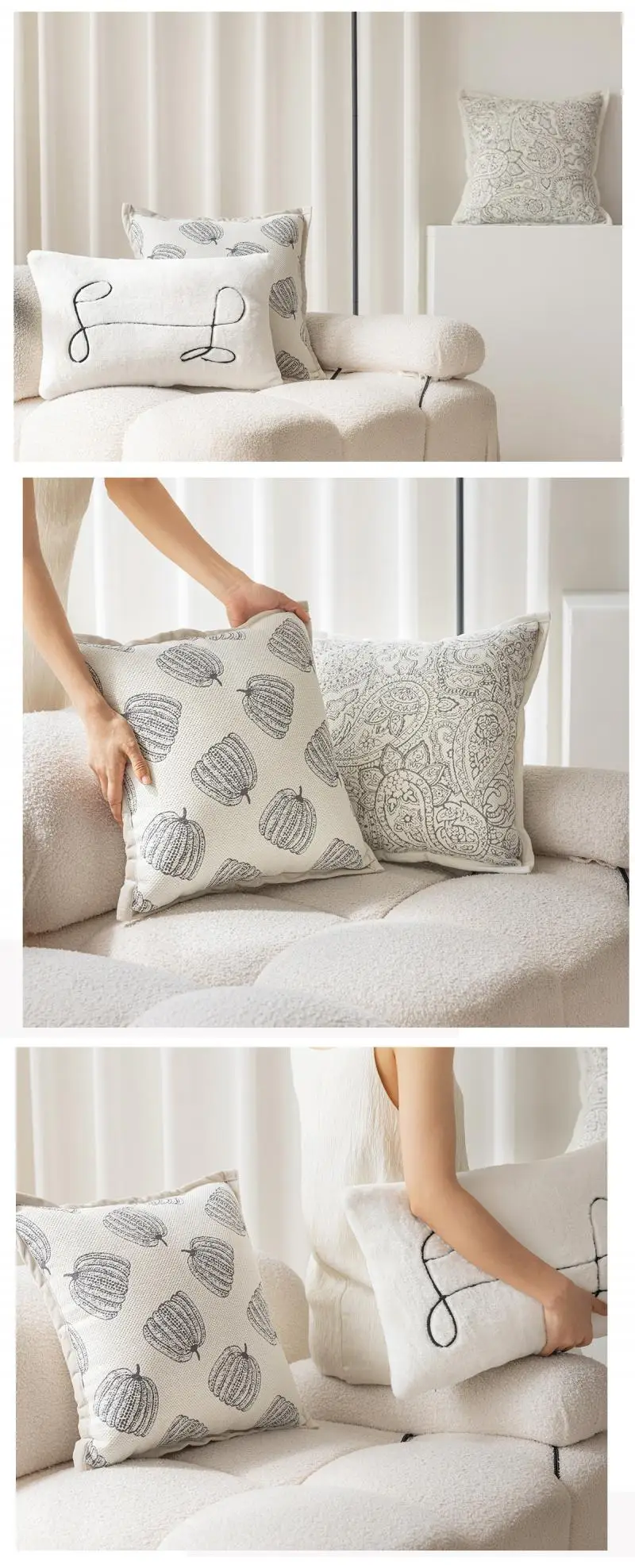 45x45cm Französische Weiche Bettwäsche Kissenbezüge Niederländischer Samt Wohnzimmer Sofa Dekoration Kissenhülle Weiche Kopfteil-Kissenbezüge – Detail 2