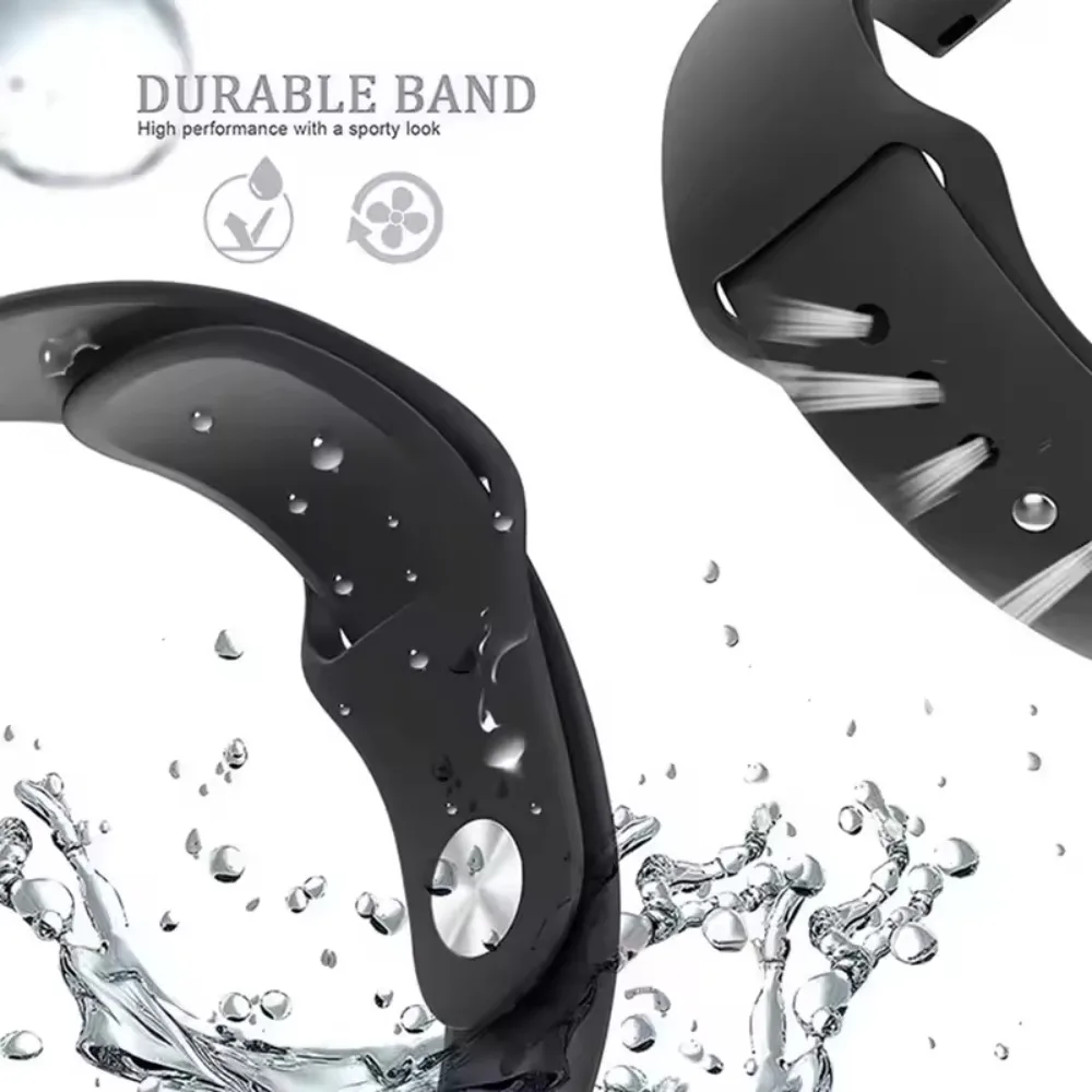 Soft Silicone Sports Strap, Breathable and Comfortable, 18/20/22mm