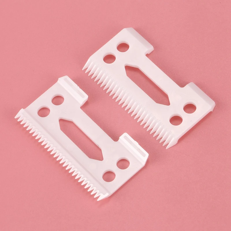 2Pcs 28 Teeth Zirconia Ceramic Clipper Blade Wahl Senior Hair Clipper