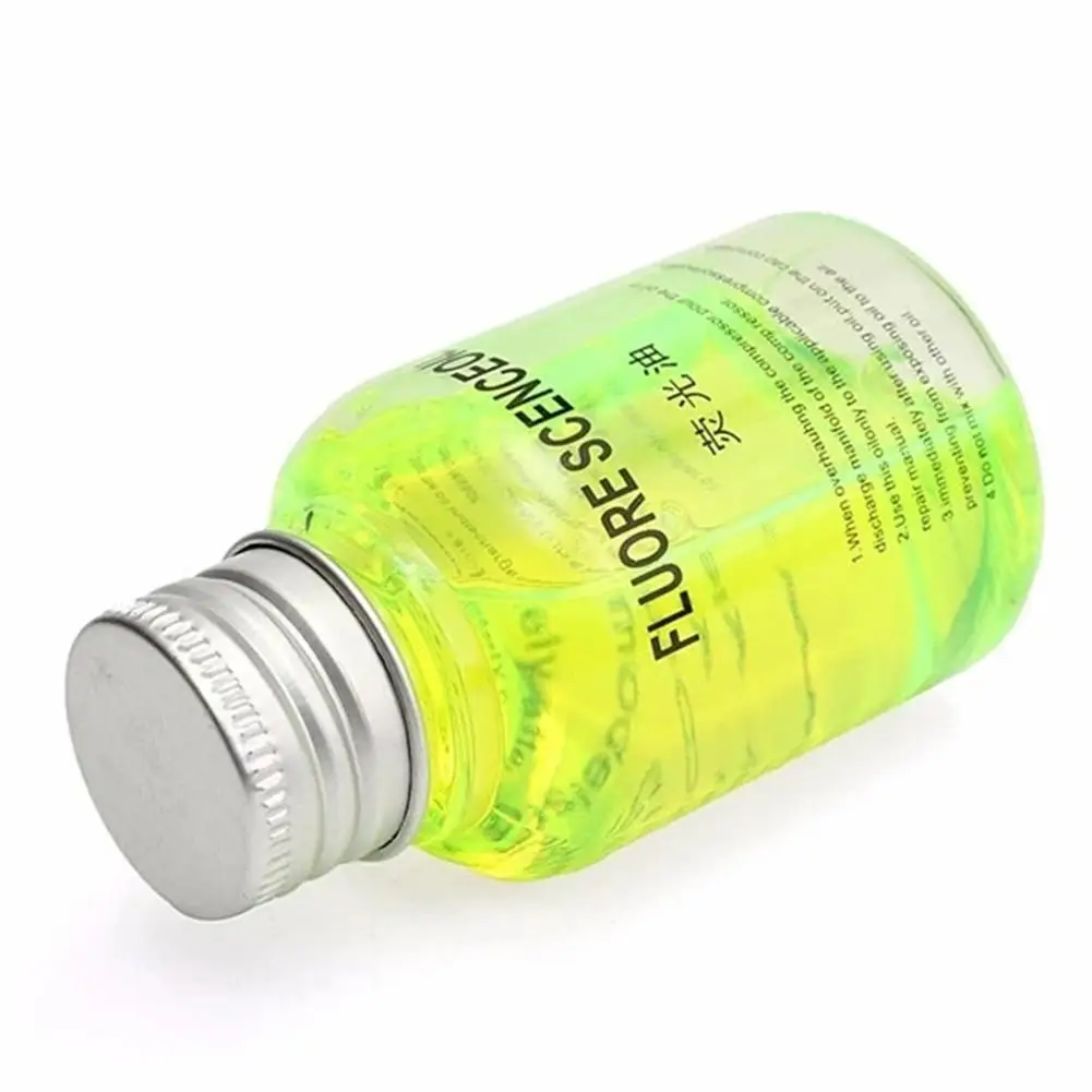 60ML 형광 오일 누출 감지기 테스트 UV 염료 형광 오일 염료 R134A R404A 냉매 용 자외선 누출 감지