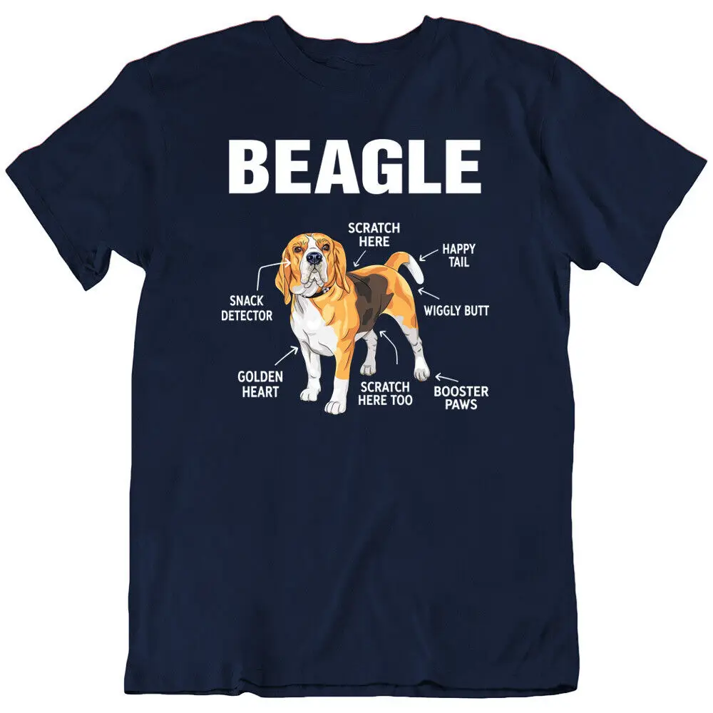Beagle Dog Breed Pet Animal Cute Canine Funny T Shirt New Maniche Lunghe O Corte