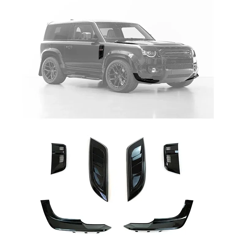 

Car Front Bonnet Vents for Urban front bumper lip fender vents for 2020 2021 Land Rover Defender 110/90/130