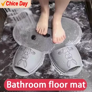 Wash feet, rub feet, silicone massage mats, bathroom anti slip mats, bathroom scrubbing floor mats, shower scrubbing mats 1