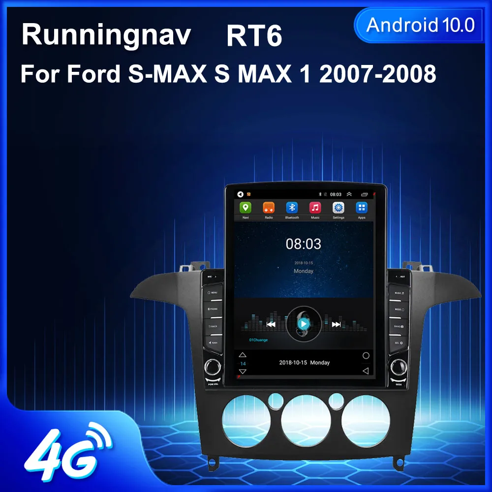 Автомагнитола для Ford S-Max S max мультимедийный видеоплеер на Android 9 7 экран 10 1 дюйма