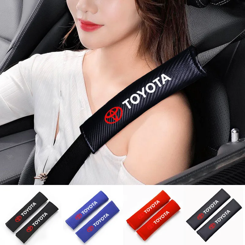 Seat Belt Safety Belt Shoulder Strap Pad Cover Harness Pads Pillow Children Protection For Toyota Camry Corolla C-hr Rav4 Yaris