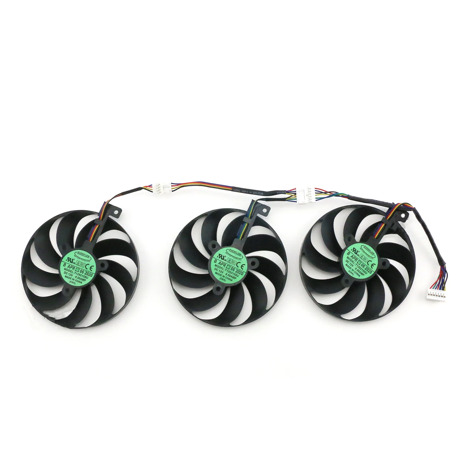 Refrigerador Ventilador T129215su Placa Gráfica Ventilador de Refrigeração para Asus Rog Rtx2060 2070s 2080ti Rx5700xt Peça de Reposição