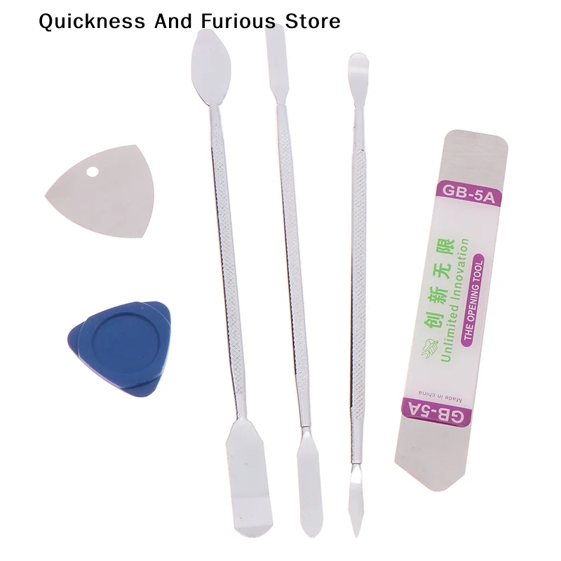 7종 휴대폰 분해용 크로우바 스틸 프라이 휴대폰 수리 도구 세트 금속 스퍼저 키트 범용 휴대폰 수리 개봉 도구