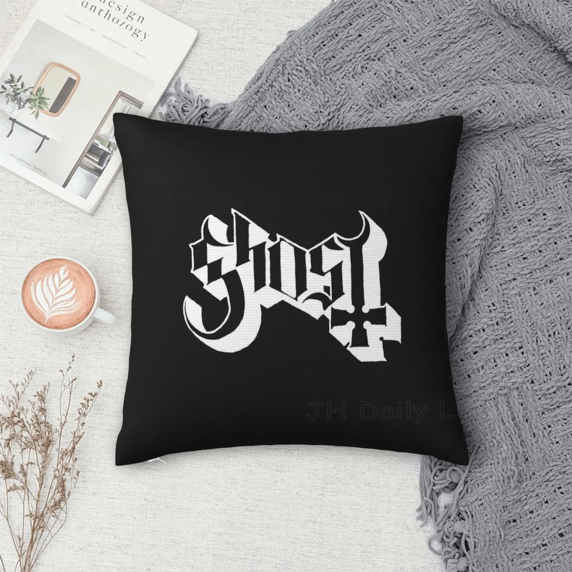 

Ghost B.C. Possession Image Pillow Case Swedish Heavy Metal Pillow Cover Polyester Square Pillowcase Home Sofa Car Decor 45x45cm