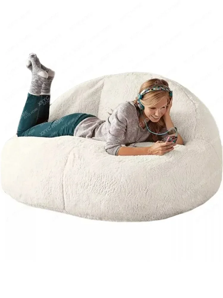 Bean Bag Sofa Bed Pouf No Filling Stuffed Giant Beanbag Ottoman Relax Lounge Chair Tatami Floor Seat Furniture