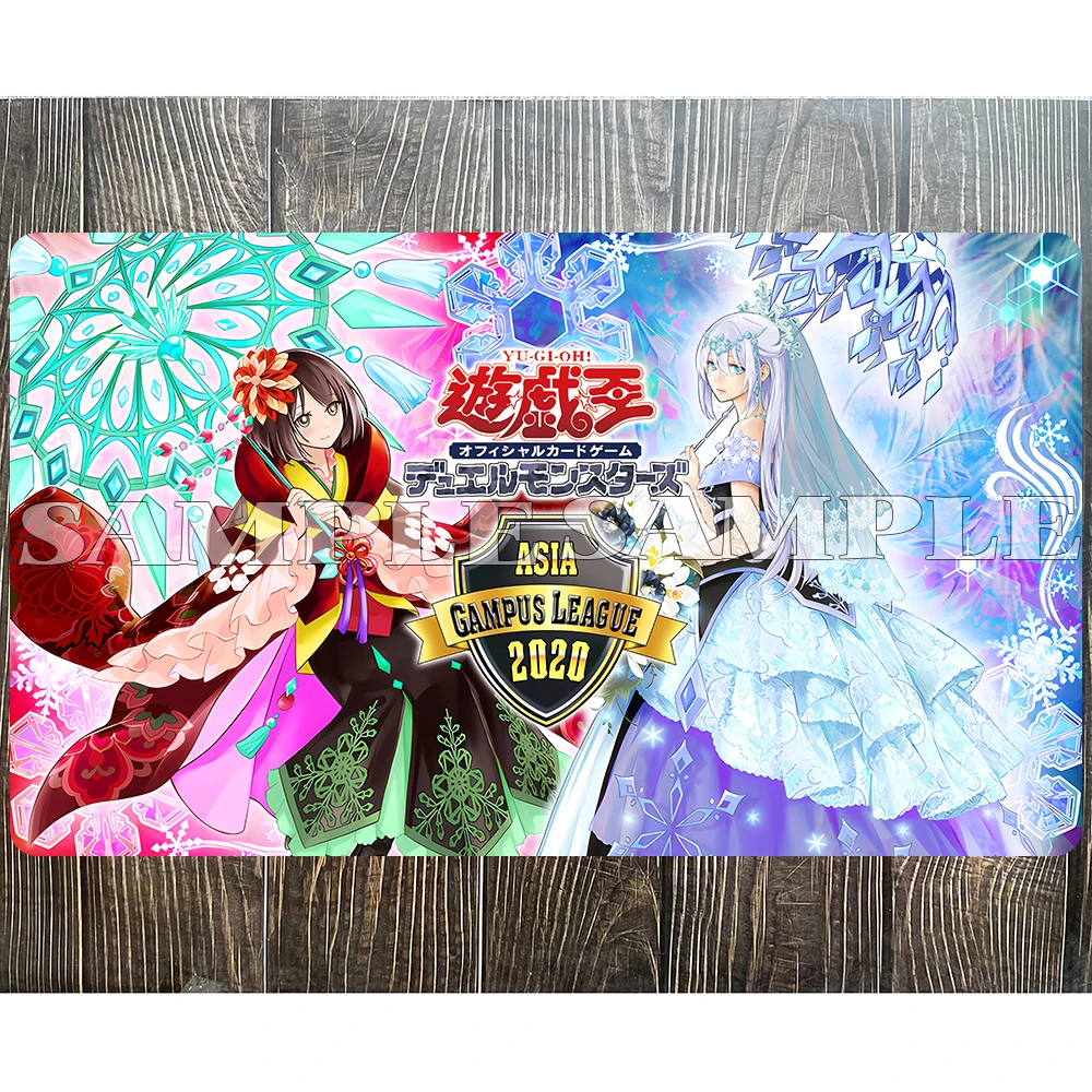 

Коврик для карт Yu-Gi-Oh Kanzashi & Teardrop the Rikka Queen Playmat YGO Mat KMC TCG YuGiOh Mat-308