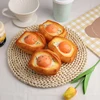 Crispy Fried Egg Simulated Bread Stress Relief Toy Anti-stress Slow Rising Squeeze Toy Soft PU Slow Rebound Toy Birthday Gift 2