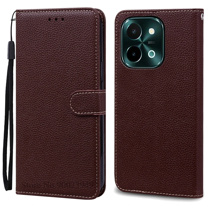 Vivo Y28 4G Leather Wallet Flip Case - Soft Silicone Protective Back Cover
