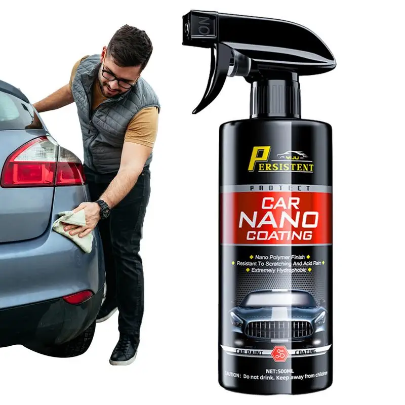 

Hydrophobic Spray 500ML Ceramic Coating Nano Spray Fast-Acting Car Coating Wax Polishing Spray Fine Scratch Repair for Anti Dirt