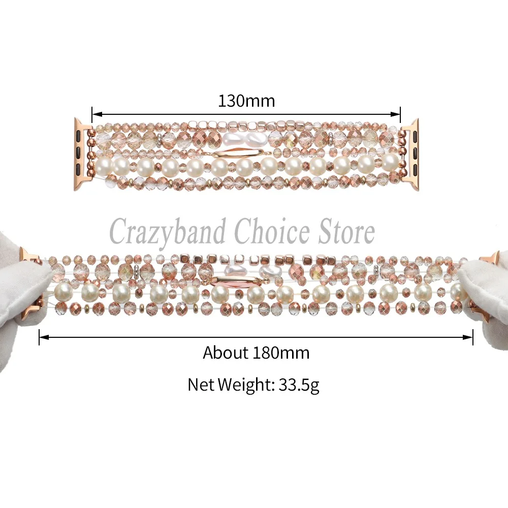 Elegant Pearl Jewelry Strap - Women's Luxury Bracelet Band