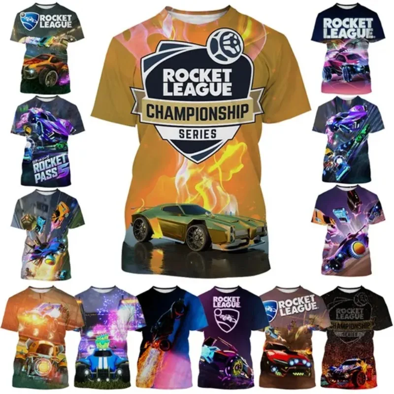 Game Rocket 3D Printed Oversized T-shirt Fashion Cool Casual