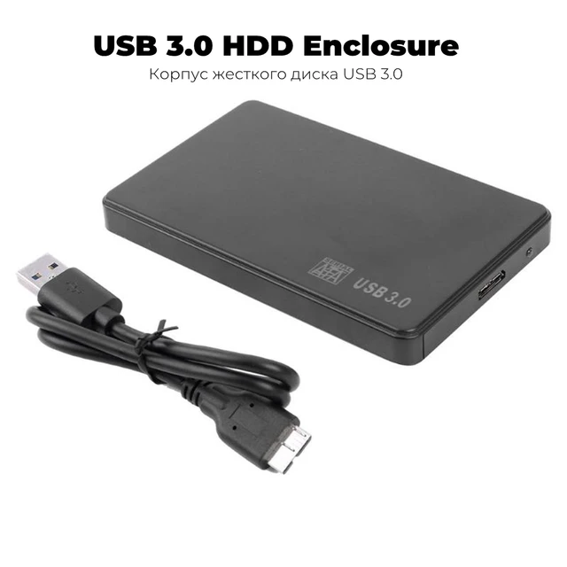 Boîtier externe pour disque dur 2.5 HDD SATA 3.0 à USB 3.0 à 5