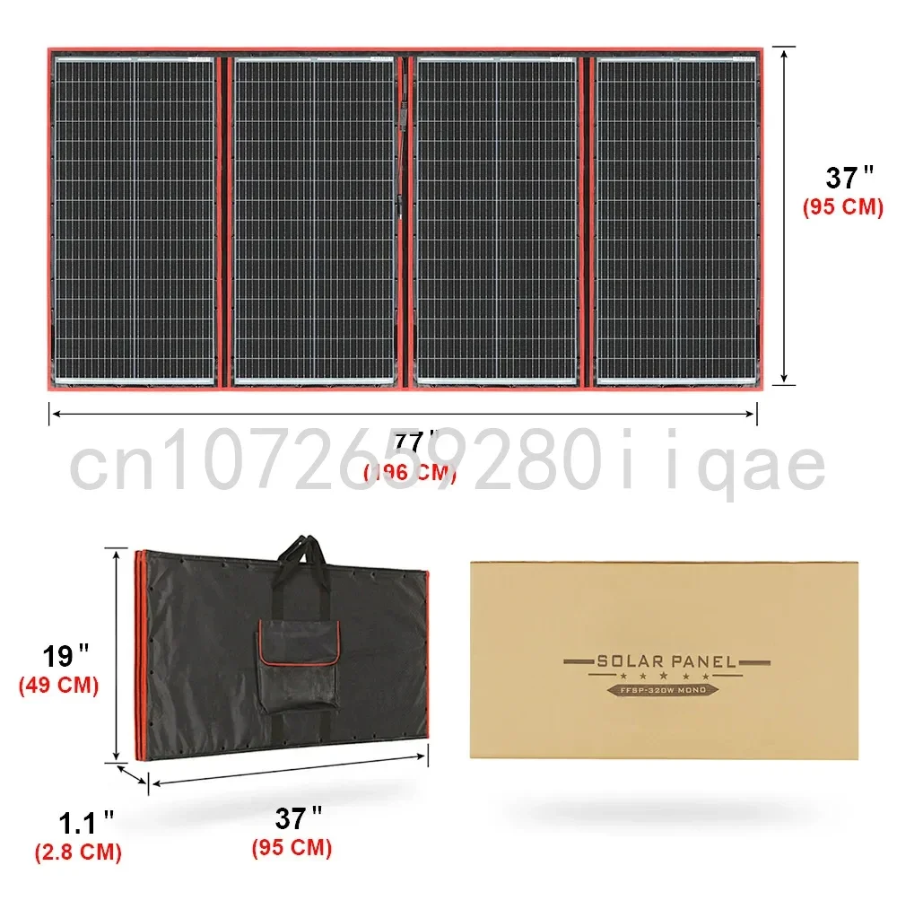 

300W 18V Flexible Solar Panel Portable Outdoor Foldable Solar Panel For Camping/Boat/RV/Travel/Home/Car Solar Panel Kits