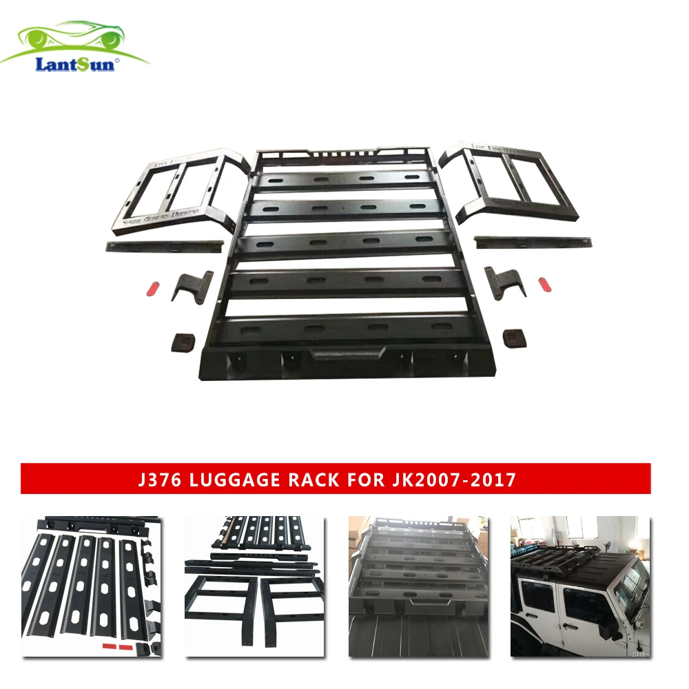 

Грузовой багажник с боковой лестницей для Jeep Wrangler JK 4 двери 2007-2017 LANTSUN J376