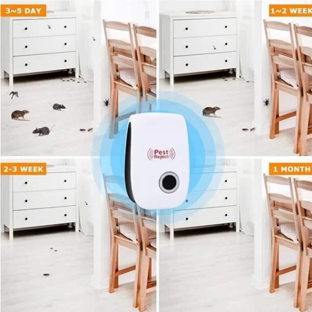 Safe Ultrasonic Insect Repellent for Summer, Mouse, Cockroach, Mosquito Repellent, An Effective Essential for Home Pest Control 3