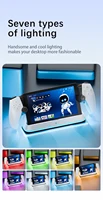 HONCAM Charging Dock Station for PlayStation Portal 7 RGB Light Modes Console Charger Stand with Tri-Protection Safety charging
