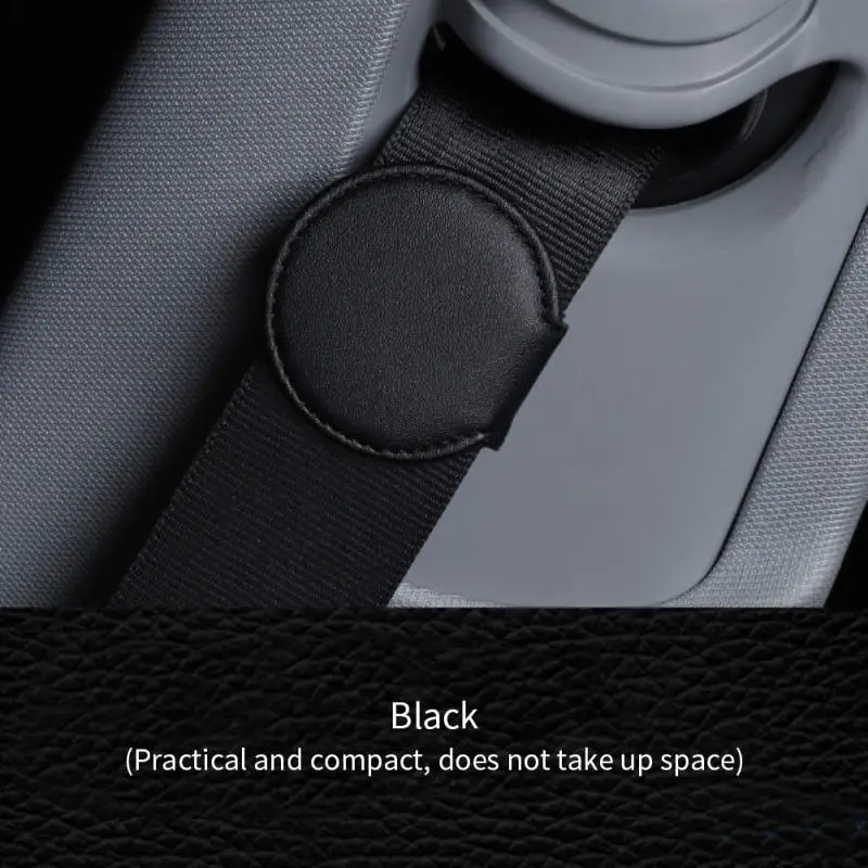 

Universal Car Seat Belt Stopper Elastic Leather Positioning Anti-skid Fixed Adjustment Pregnant Women Seat Belt Buckle Clip