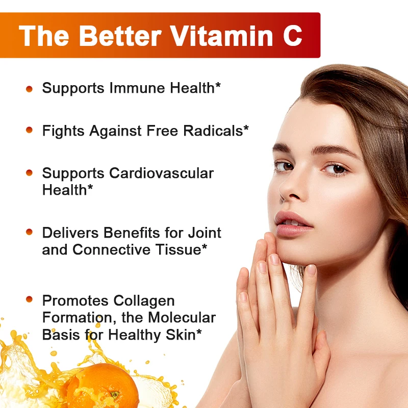 SDP Organic Vitamin C Capsules Supplements Antioxidant Support